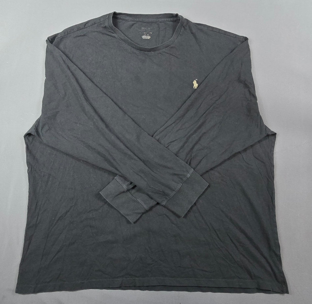 Polo Ralph Lauren TShirt Mens L Black Cotton Pony Logo Everyday Comfort Crewneck