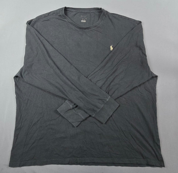 Polo Ralph Lauren TShirt Mens L Black Cotton Pony Logo Everyday Comfort Crewneck