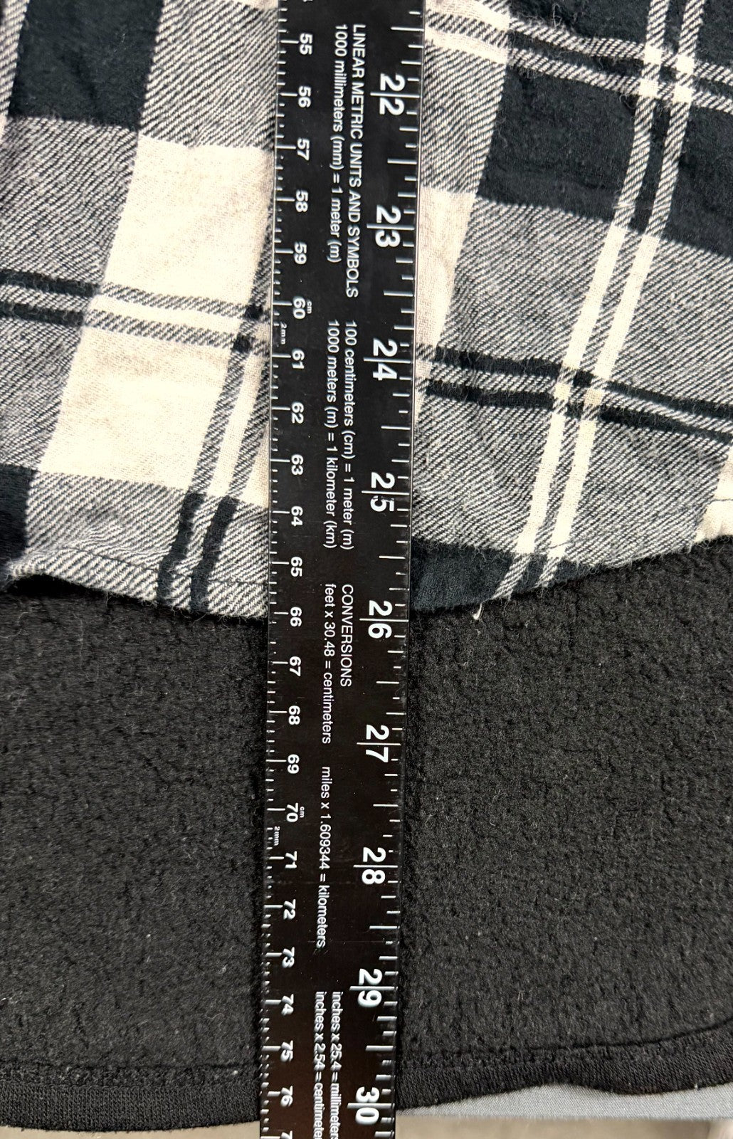No Boundaries Flannel Shacket Womens L (11–13) Multi Plaid Lined Cotton Hooded