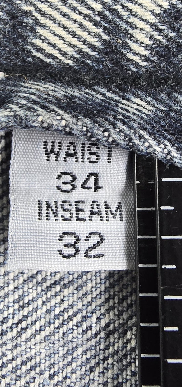 Paco Premium Jeans Mens 34x32 Blue Denim Light Wash Relaxed Straight Fit Leg