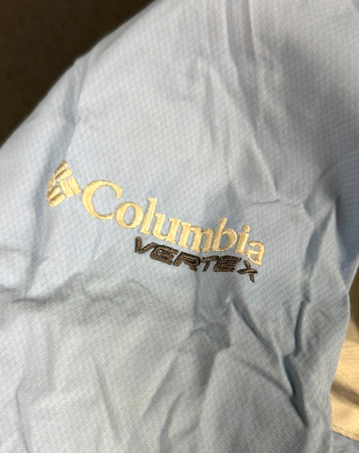 Columbia Vertex Jacket Womens Small Blue Long Sleeve Interchange Waterproof
