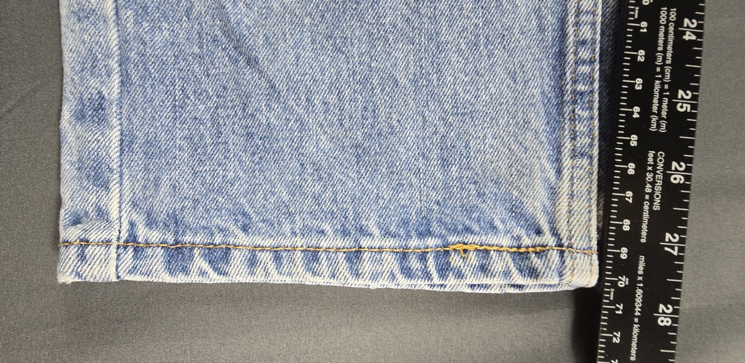 Levis 505 Jeans Mens 34x29 Blue Light Wash Regular Fit Straight Leg Modern