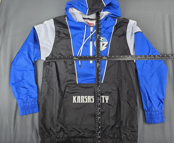 Mitchell &amp; Ness Kansas City Wiz MLS Highlight Reel Windbreaker Jacket Mens Large