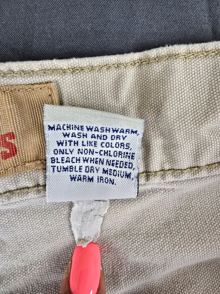 Old Navy Pants Mens 33x32 Beige Utility Cargo Pocket Straight Leg Workwear