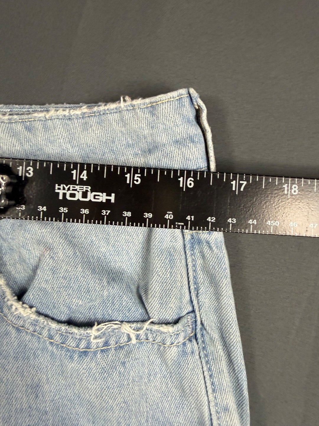 Hollister Baggy Jeans Women 6 Blue Denim Low Rise Medium Wash Button Fly Classic