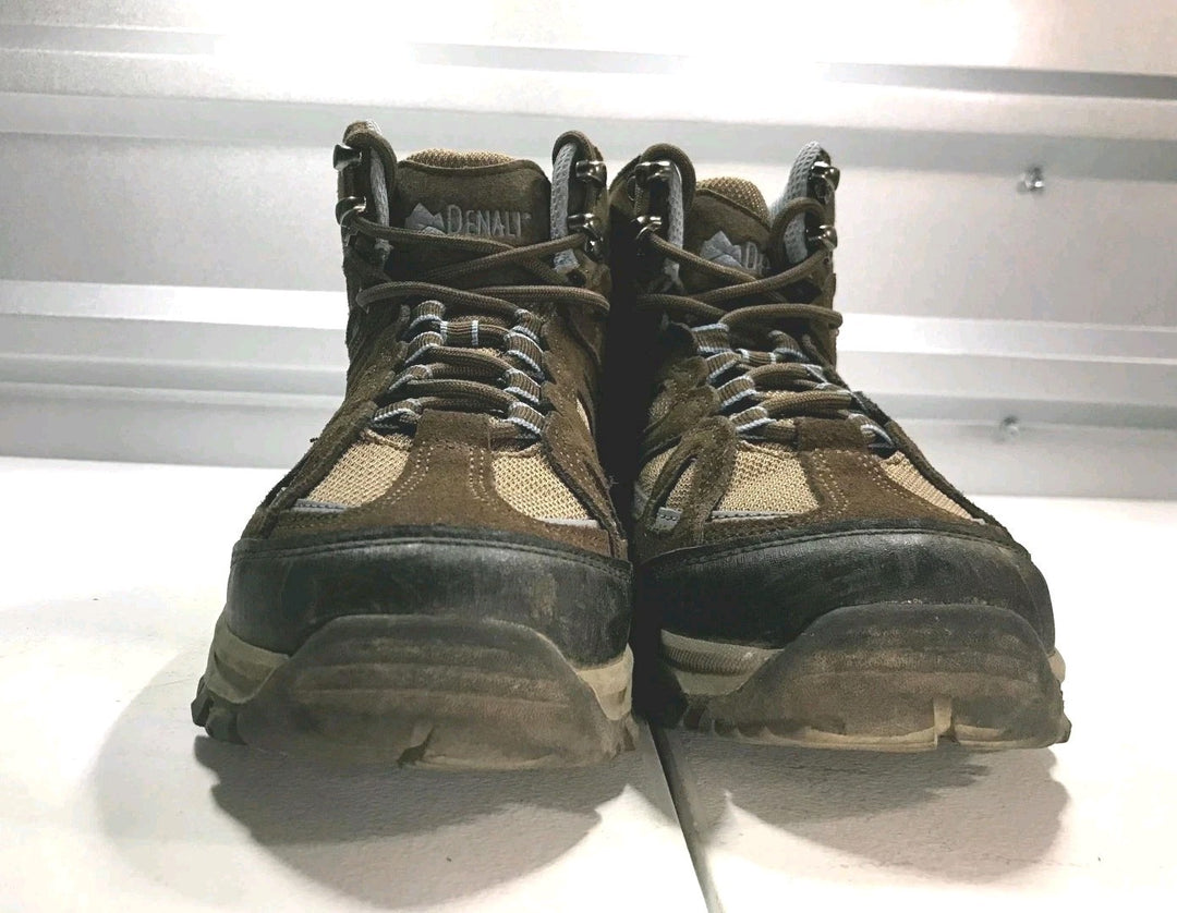 Denali Outback Hiking Boot Women Brown leather Mid Top Lace Up Outdoor Shoes - 7