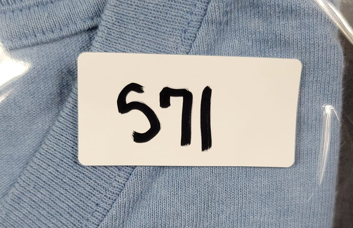 Carhartt Shirt Men’s K87 Large Washed Blue Logo Loose Fit Short Sleeve Pocket