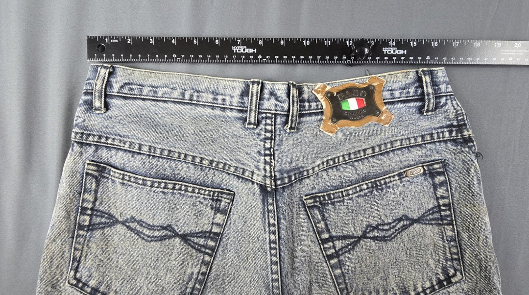 Paco Premium Jeans Mens 34x32 Blue Denim Light Wash Relaxed Straight Fit Leg