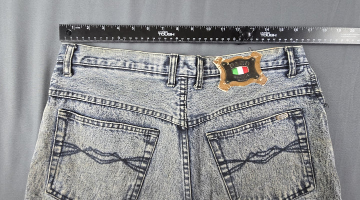 Paco Premium Jeans Mens 34x32 Blue Denim Light Wash Relaxed Straight Fit Leg