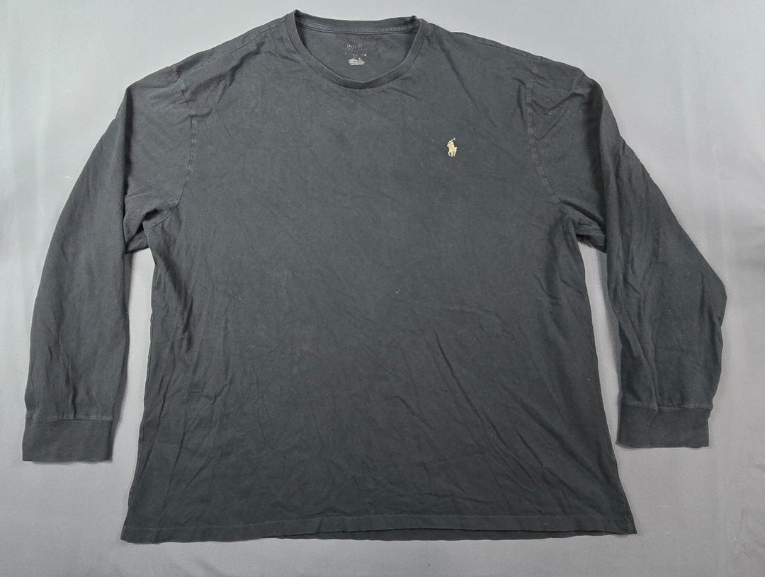 Polo Ralph Lauren TShirt Mens L Black Cotton Pony Logo Everyday Comfort Crewneck