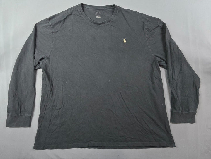 Polo Ralph Lauren TShirt Mens L Black Cotton Pony Logo Everyday Comfort Crewneck