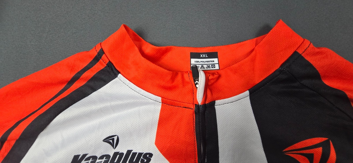 Kooplus Cycling Jersey Mens 2XL Multicolor Graphic Lined Raglan Sleeve Full Zip