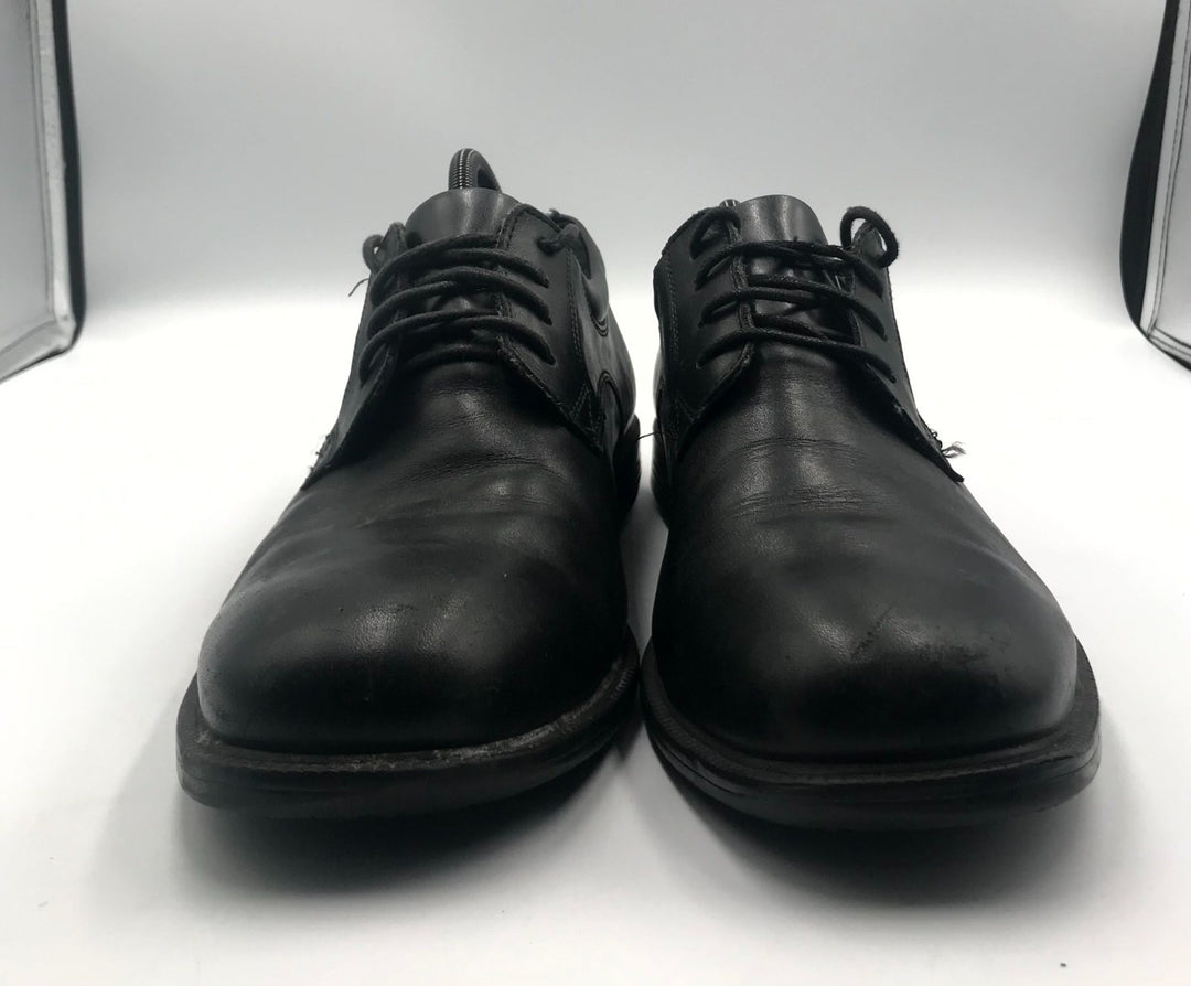 Rockport Charles Plain Toe Oxford Shoes Men Black Leather Lace Up Low Top - 10.5
