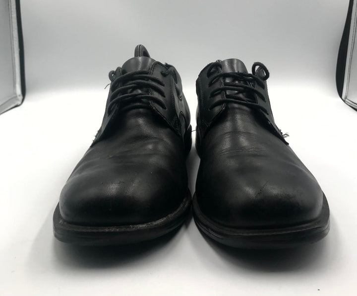 Rockport Charles Plain Toe Oxford Shoes Men Black Leather Lace Up Low Top - 10.5