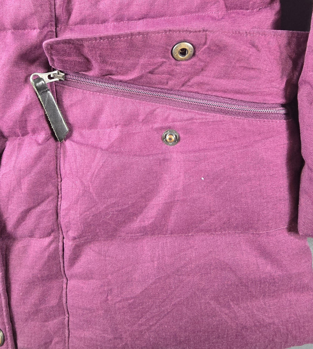 Columbia Jacket Womens Small Purple Full Zip Hooded Logo Parka Puffer Coat
