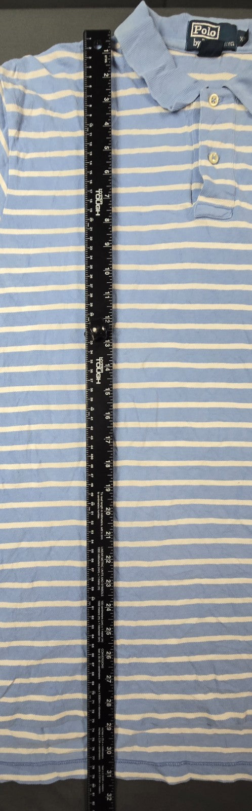 Polo Ralph Lauren Polo Shirt Men XL Blue Cotton Striped Performance Golf Tennis