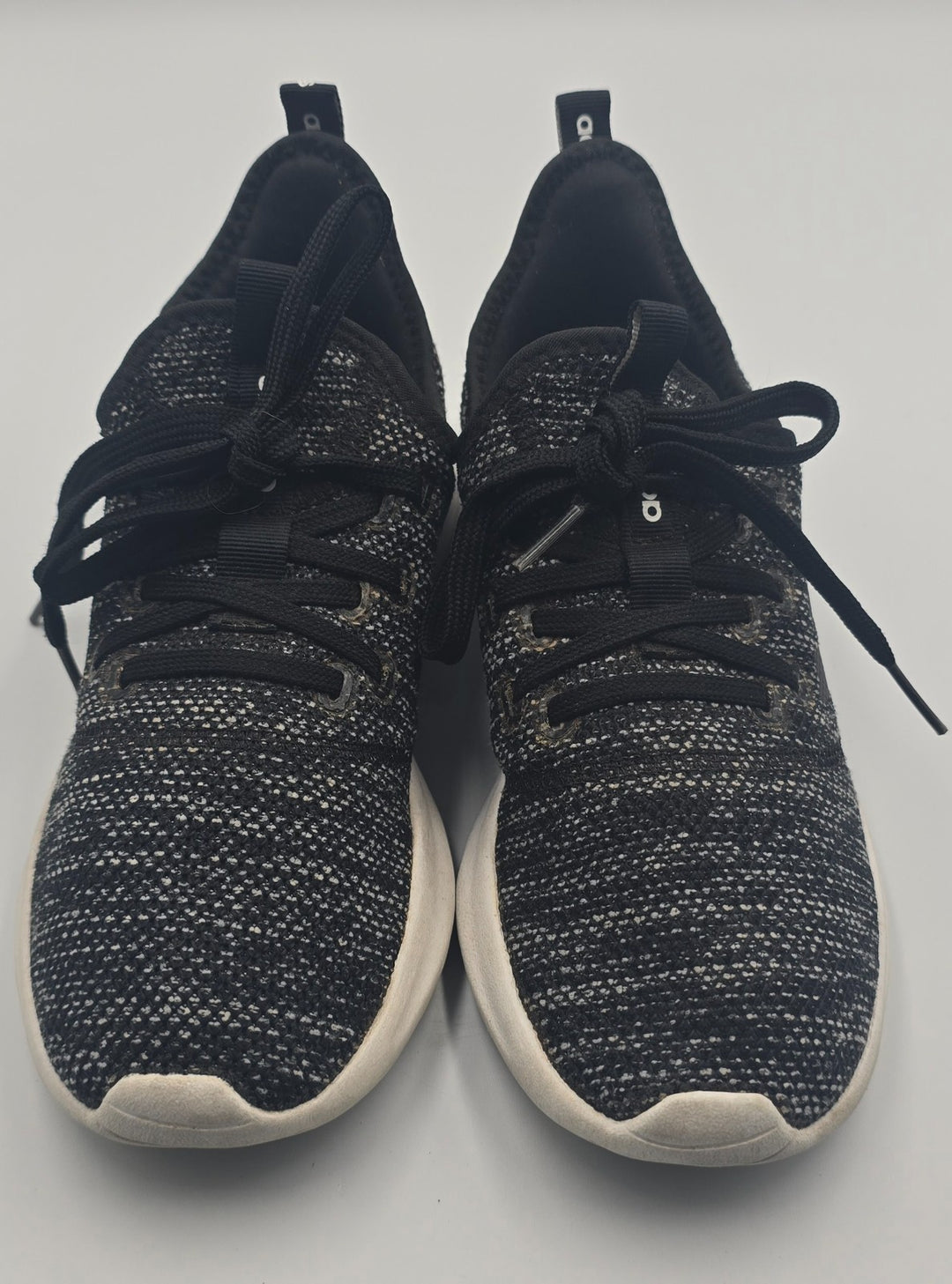 Adidas Cloudfoam Pure DB0694 Womens US 6 Running Shoes Black White Sneakers