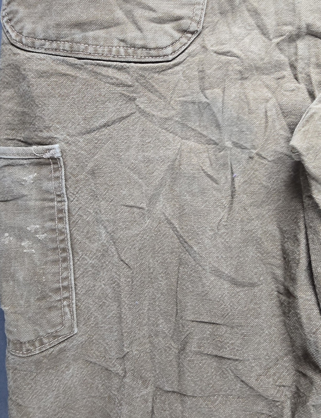 Carhartt FR Jeans Mens 36x32 Beige Original Fit Straight Leg Carpenter Workwear