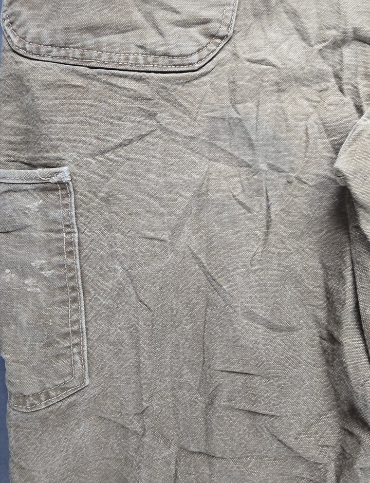 Carhartt FR Jeans Mens 36x32 Beige Original Fit Straight Leg Carpenter Workwear