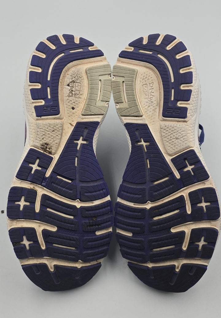 Brooks Adrenaline GTS 22 1203531B403 Womens 8.5 Running Shoes Navy Yucca Sneaker