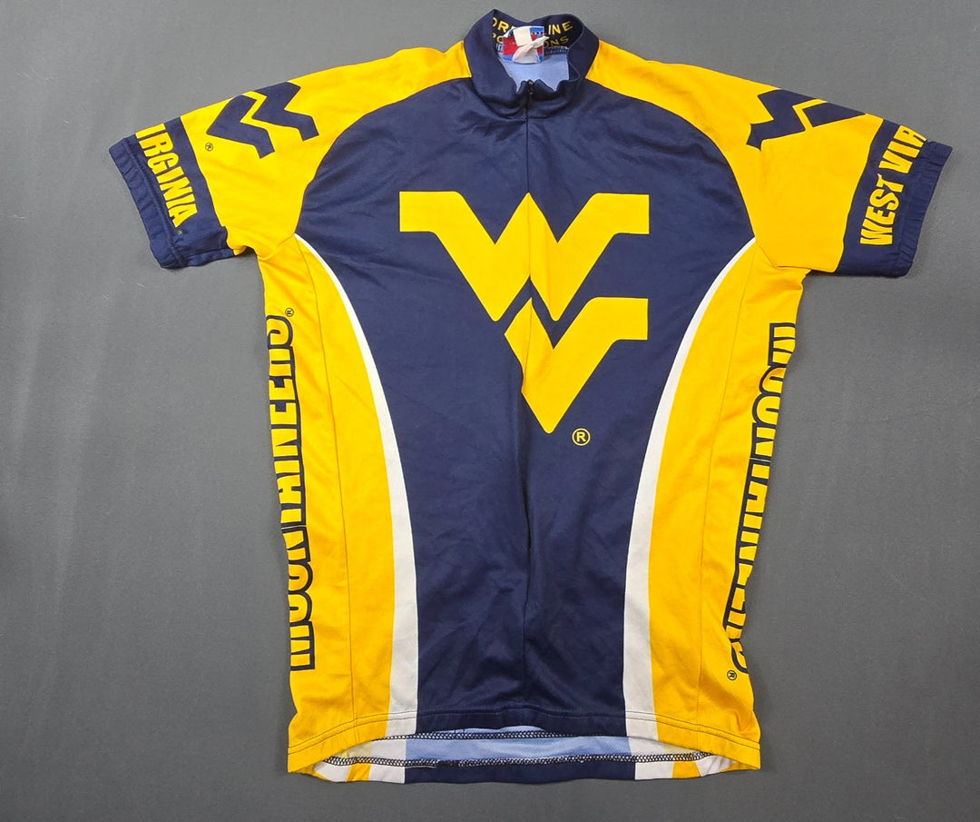 Adrenaline Promotions NCAA West Virginia Mountaineers Cycling Jersey Mens M Blue