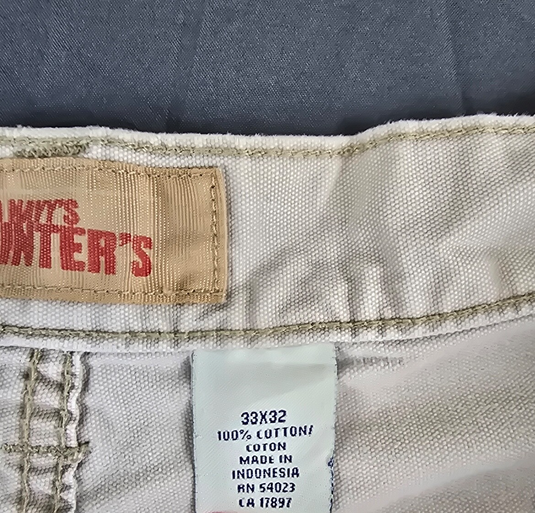 Old Navy Pants Mens 33x32 Beige Utility Cargo Pocket Straight Leg Workwear
