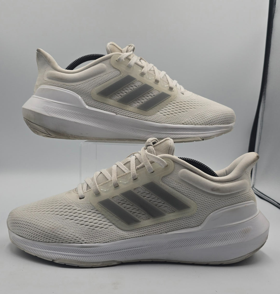 Adidas Ultrabounce HP5772 Mens 10.5 Running Shoes White Gray Textile Sneaker
