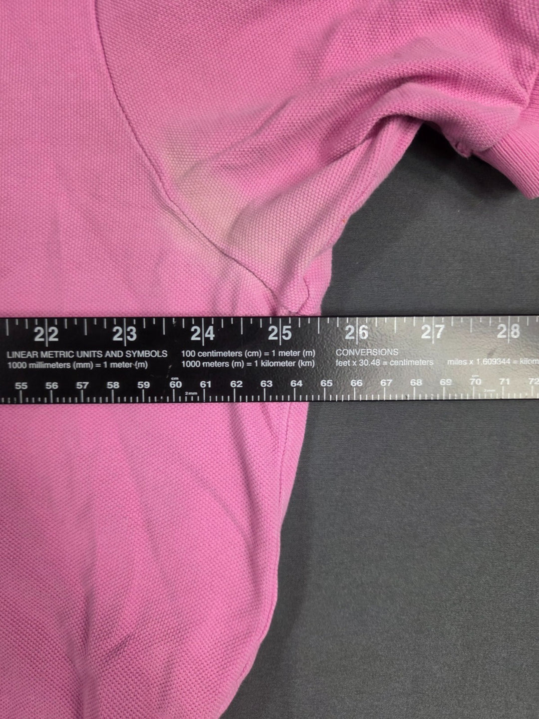 Polo Ralph Lauren Polo Shirt Mens 2XL Pink Pique Cotton High Low Hem Performance