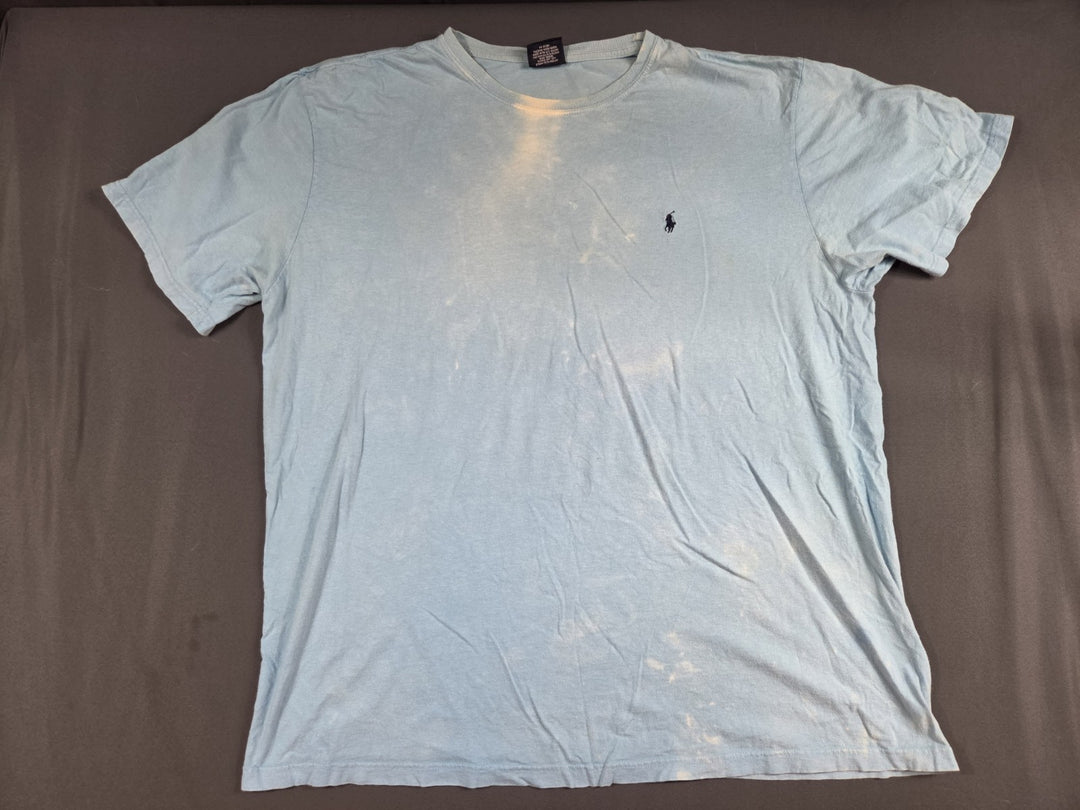 Polo Ralph Lauren T Shirt Men XL Light Blue Classic Pony Logo Cotton Summer Wear