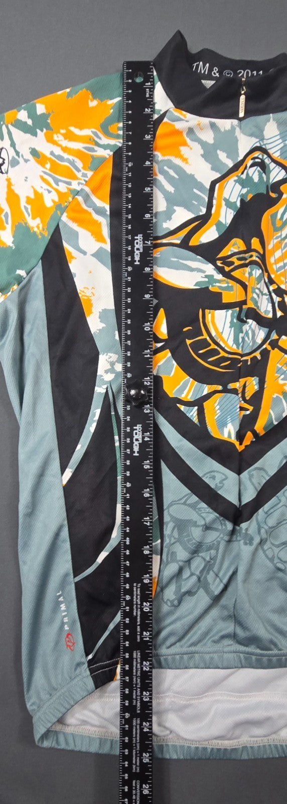 Primal Cycling Jersey Mens Medium Multicolor TM &amp; C 2011 GDP Racing Full Zip