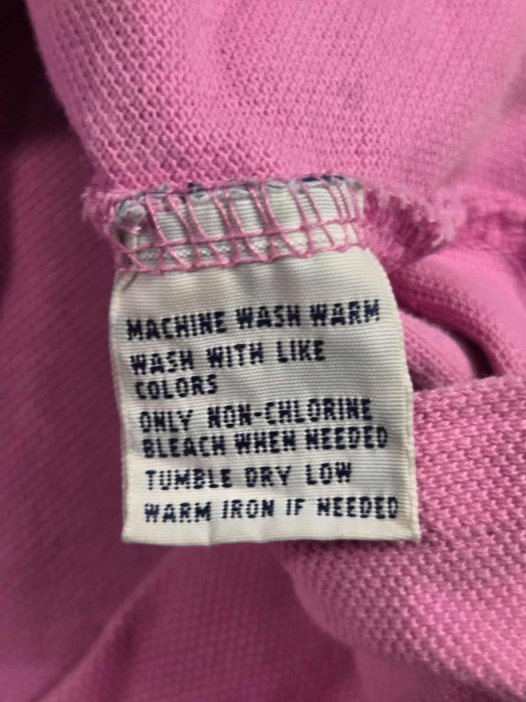 Polo Ralph Lauren Polo Shirt Mens 2XL Pink Pique Cotton High Low Hem Performance