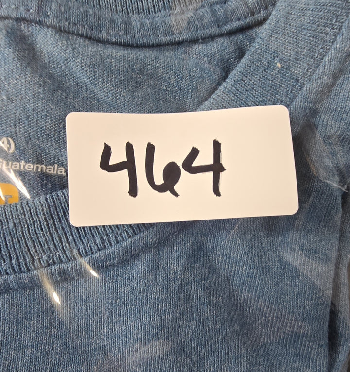 Carhartt Shirt Boys Large (12-16) Washed Blue Logo Long Sleeve Original Fit..