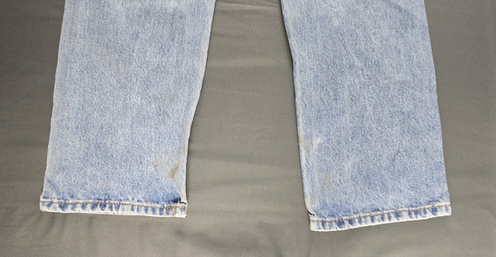 Levis 505 Jeans Mens 34x29 Blue Light Wash Regular Fit Straight Leg Modern