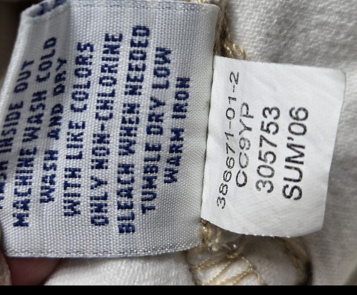 Old Navy Jean Jacket Womens 2X White Stretch Denim Button Front Trucker Casual