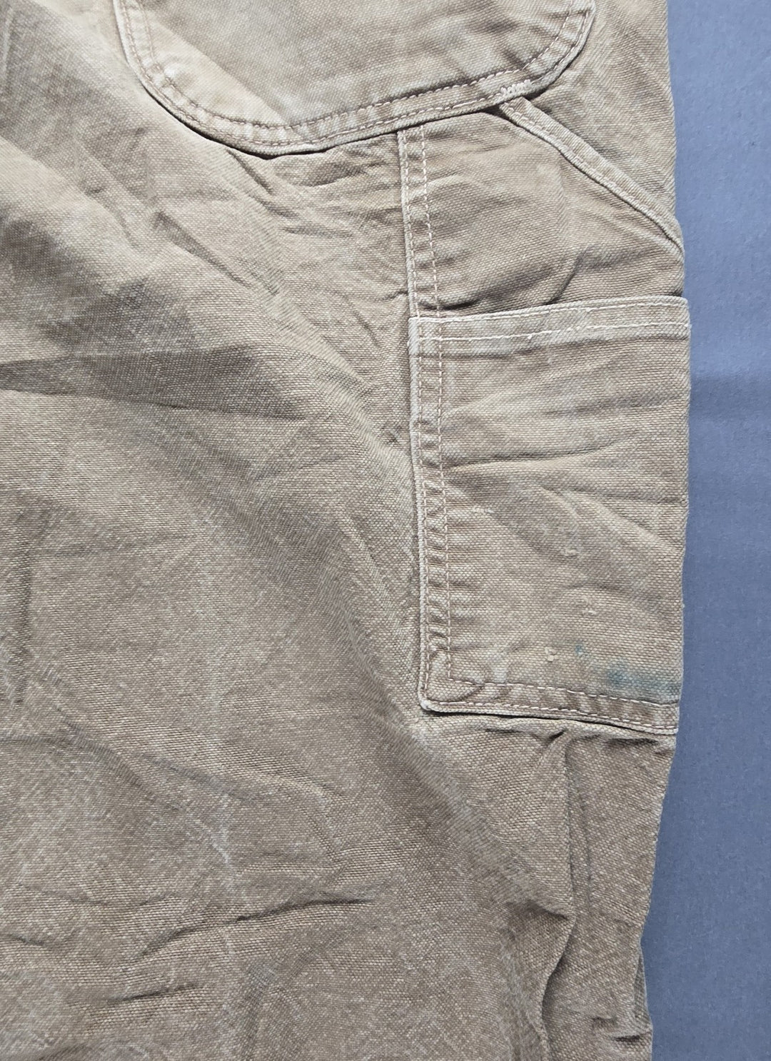 Carhartt FR Jeans Mens 36x32 Beige Original Fit Straight Leg Carpenter Workwear