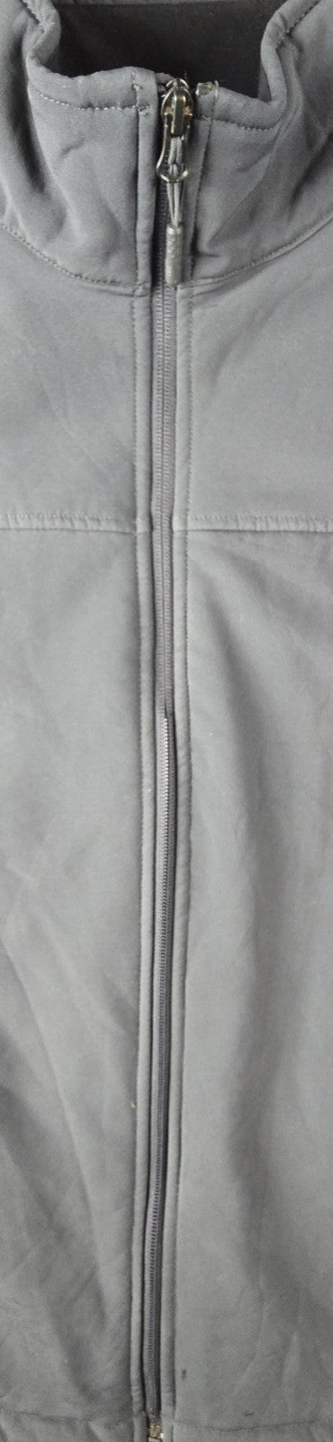 Columbia Jacket Mens Medium Gray Full Zip Logo Fleece Lined Interchange  Coat