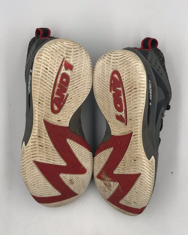 AND1 Takeoff 3.0 GS AD90104BBVR Boy 5 Basketball Shoes Black Castle Rock Sneaker