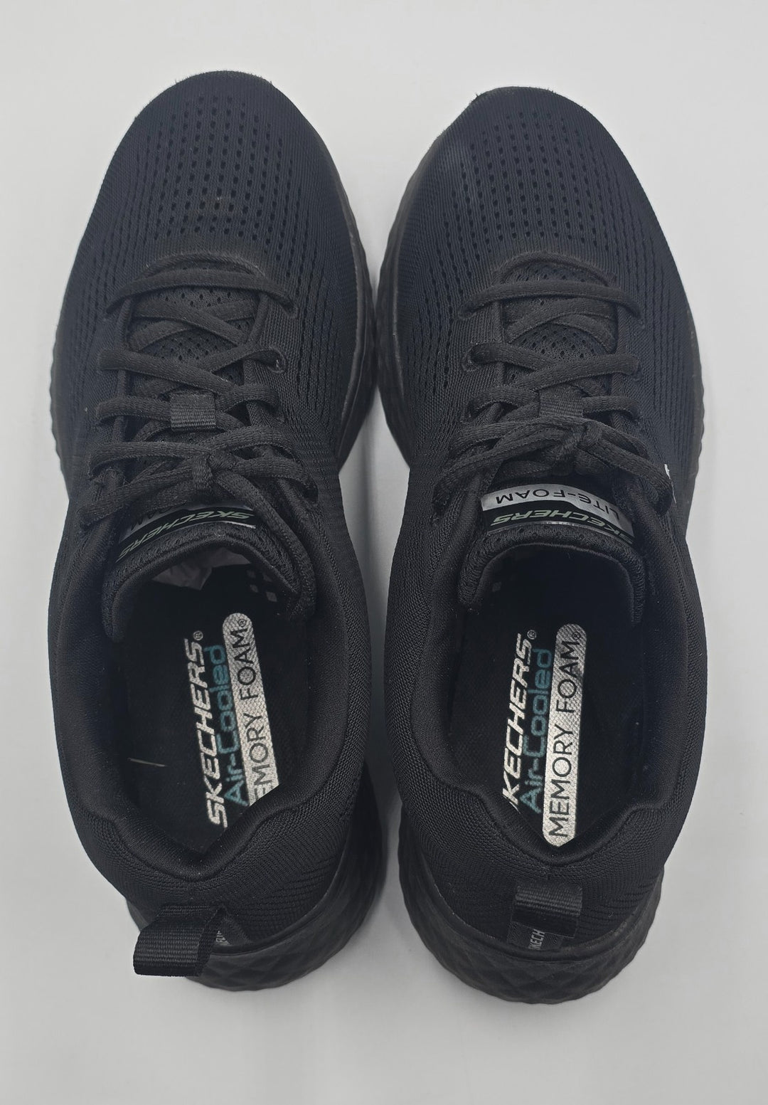 Skechers Lite Foam 16898-BBk Mens 8.5 US Trainers Shoes Black Textile Sneaker