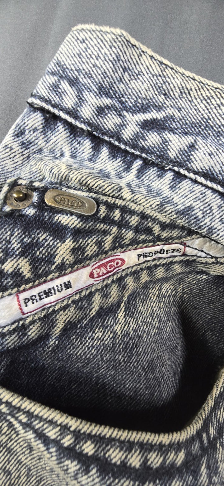 Paco Premium Jeans Mens 34x32 Blue Denim Light Wash Relaxed Straight Fit Leg