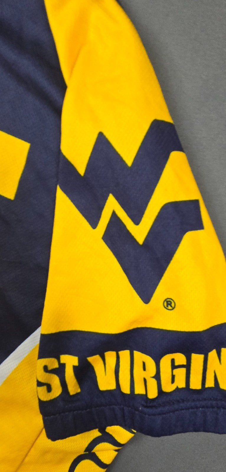Adrenaline Promotions NCAA West Virginia Mountaineers Cycling Jersey Mens M Blue