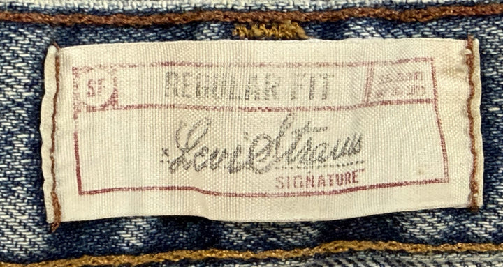 Signature by Levi Strauss &amp; Co Jeans Mens 38x34 Blue Denim Regular Fit Straight