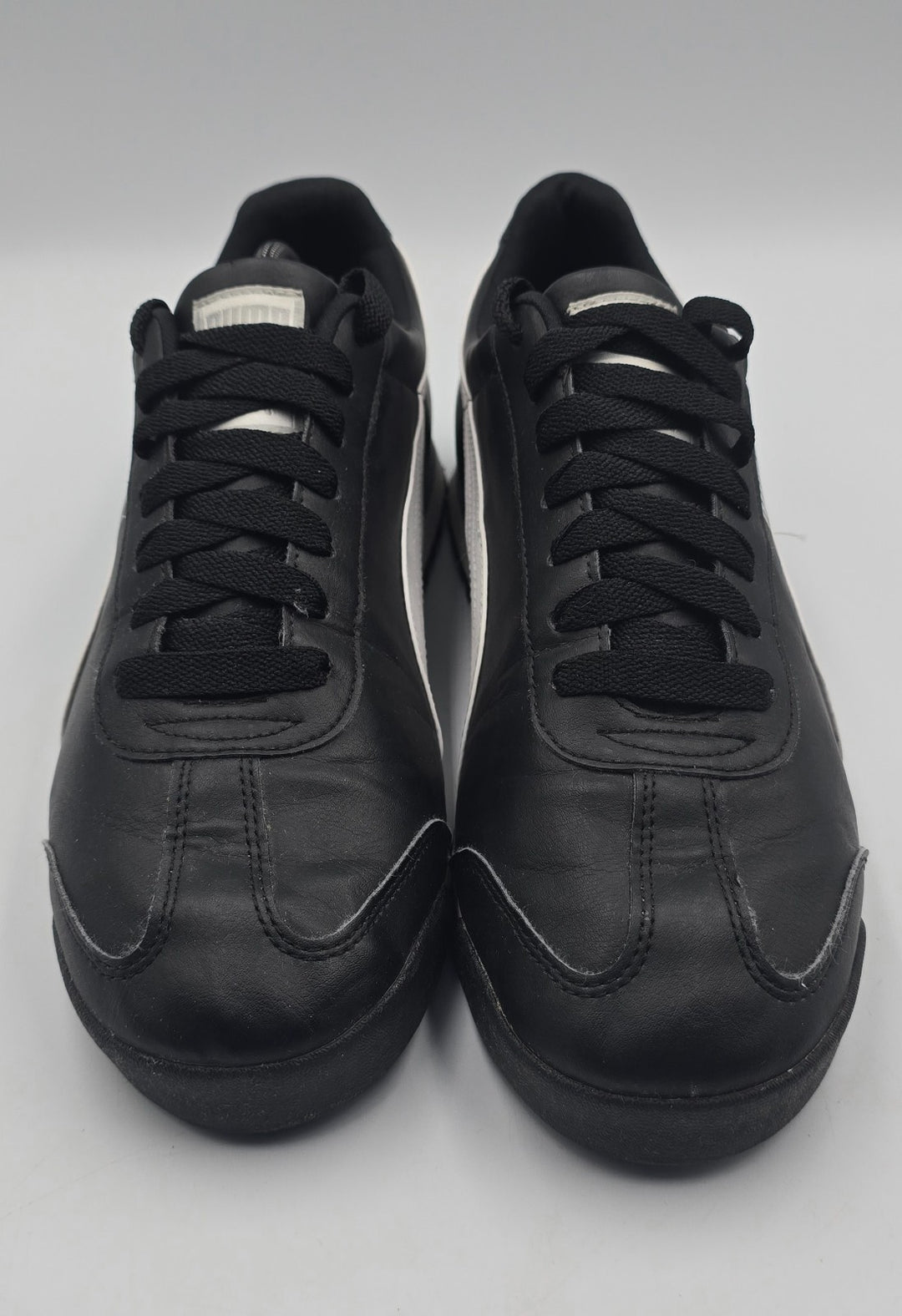 Puma Roma Basic 353572-11 Mens 11.5 Athletic Shoes Core Black Leather Sneakers