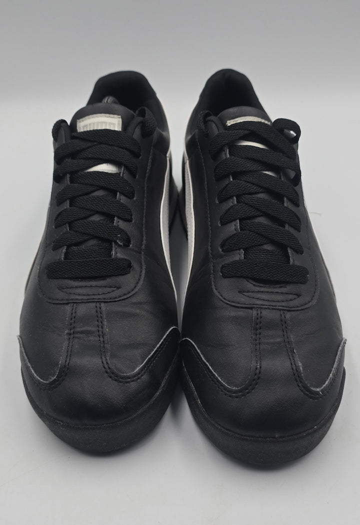 Puma Roma Basic 353572-11 Mens 11.5 Athletic Shoes Core Black Leather Sneakers