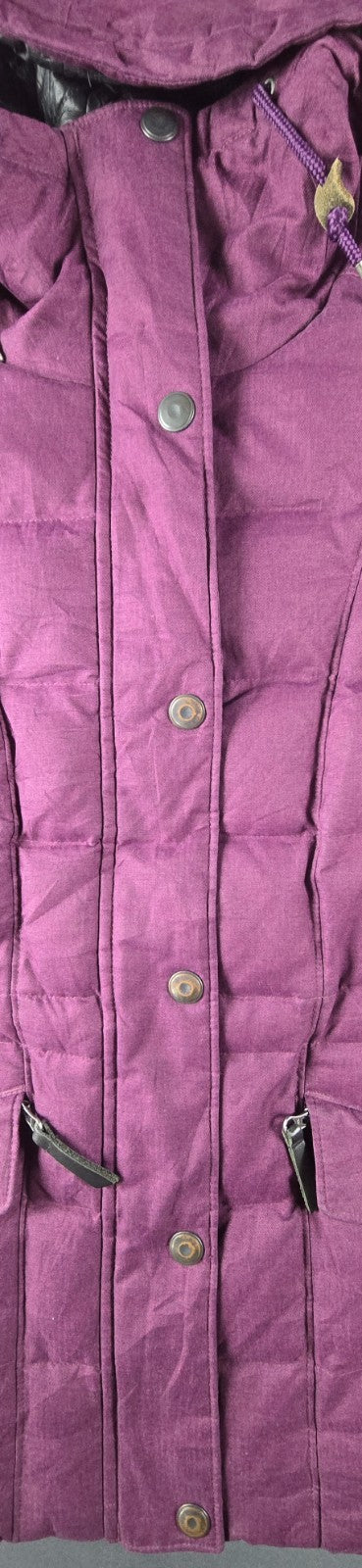 Columbia Jacket Womens Small Purple Full Zip Hooded Logo Parka Puffer Coat
