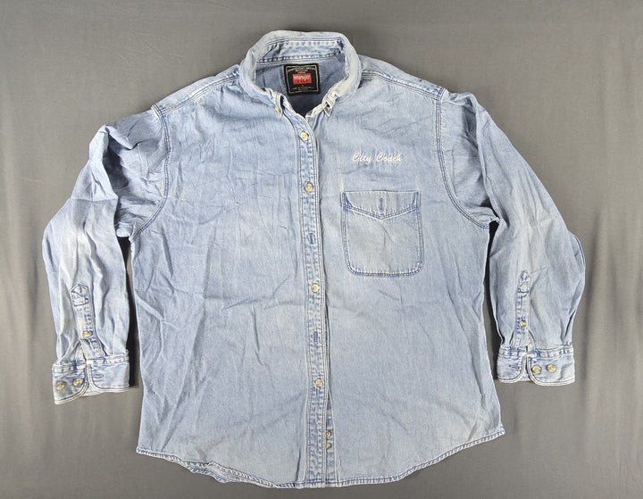 Wrangler Hero City Coach Denim Shirt Men&
