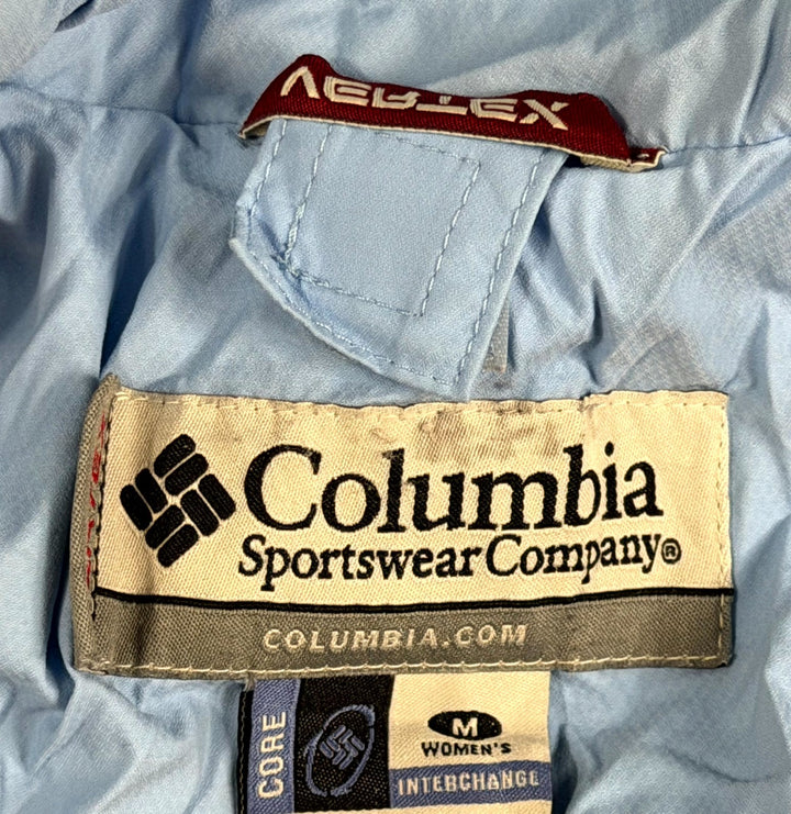 Columbia Vertex Jacket Womens Medium Blue Interchange Waterproof Breathable
