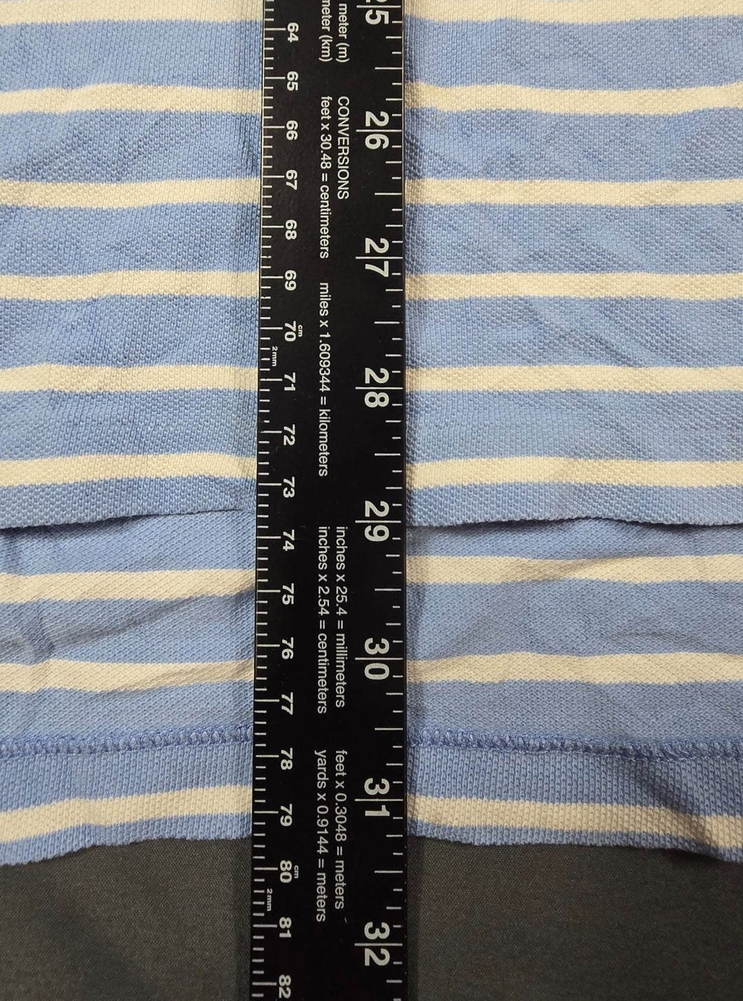 Polo Ralph Lauren Polo Shirt Men XL Blue Cotton Striped Performance Golf Tennis