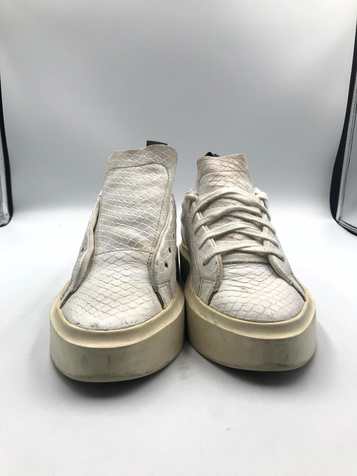 Adidas Originals Sleek Super Platform Sneakers Women White Lace Up Low Top - 7.5