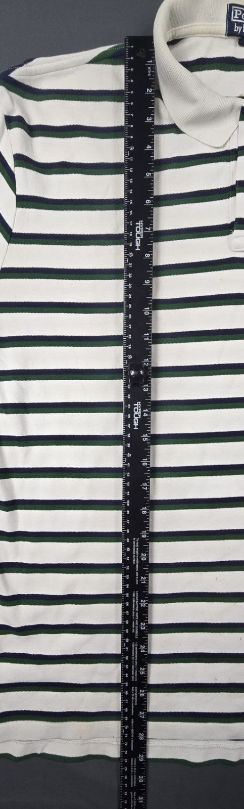 Polo Ralph Lauren Shirt Mens XL Multicolor Stripe Embroidered Logo Short Sleeve