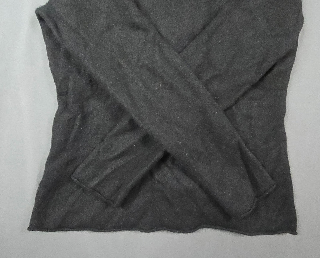 Banana Republic Cardigan Sweater Womens Medium Black Cotton Cashmere Button Fron